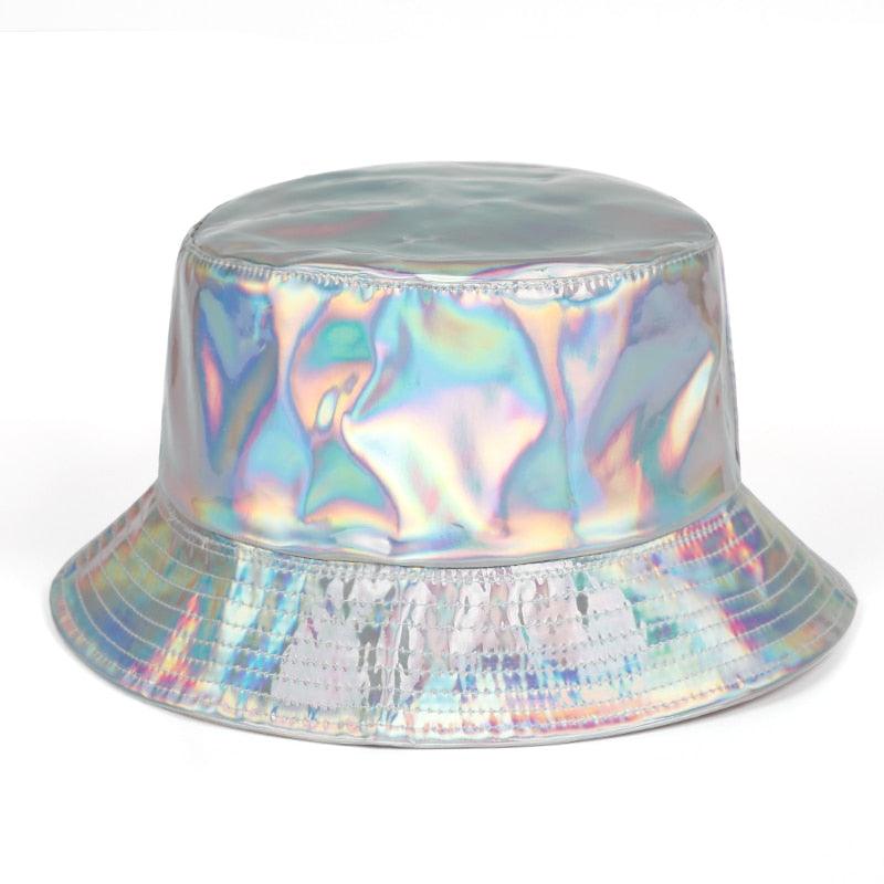 silver 90s bucket hat
