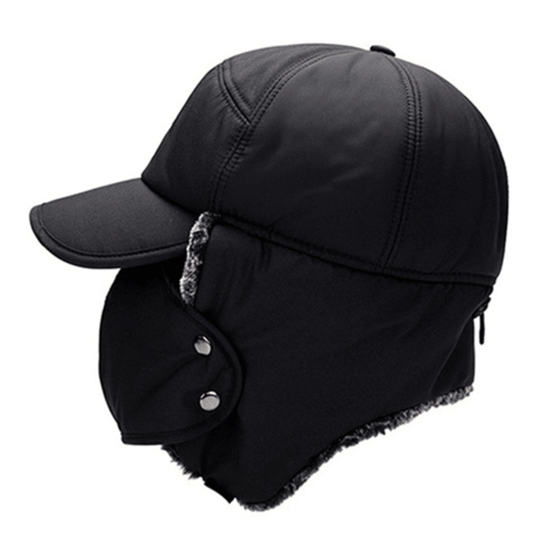 Black bomber hat