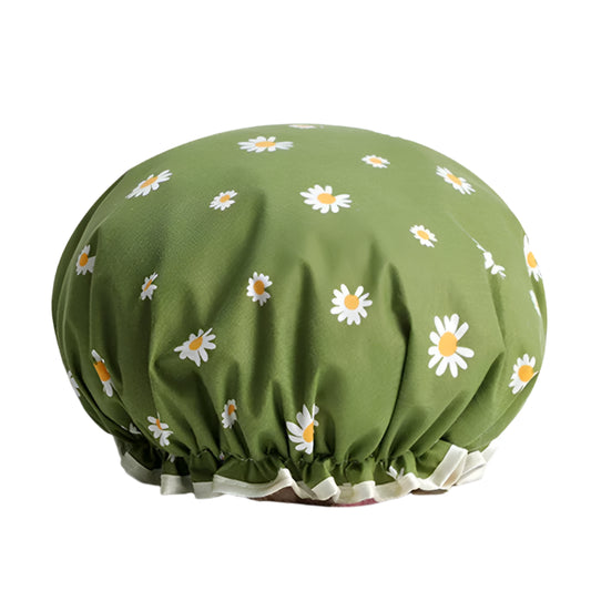 green shower cap