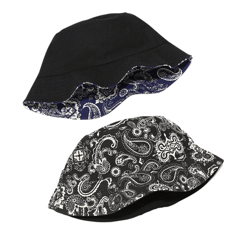 vintage paisley bucket hats