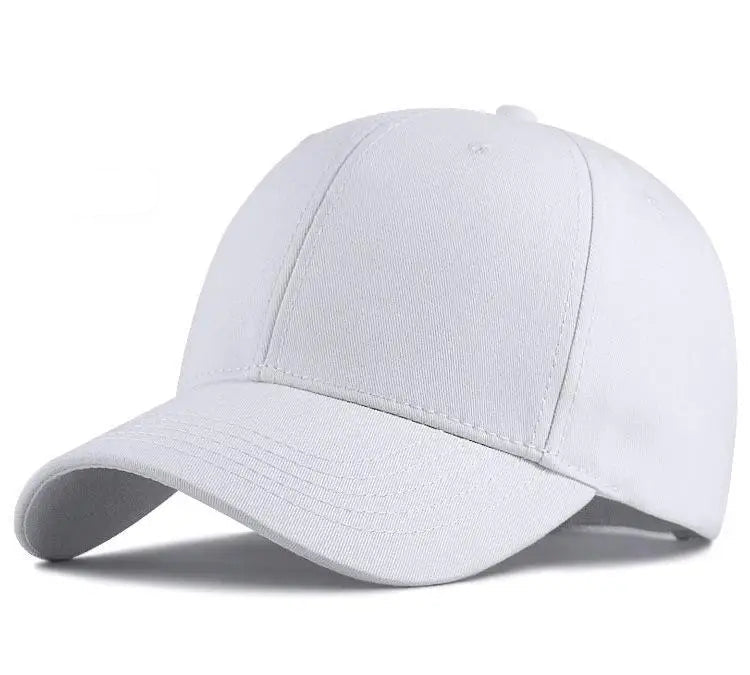 White baseball cap on a white background