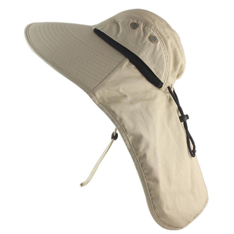 wide brimmed sun hat