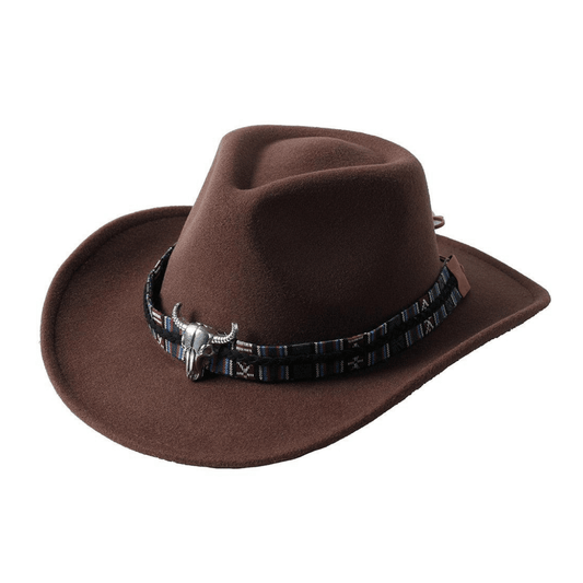 Brown cowboy hat