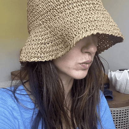 straw bucket hat