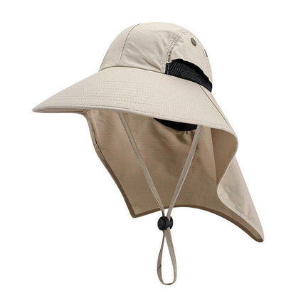 wide brimmed sun hat